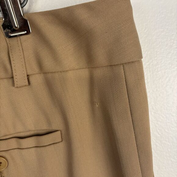Talbots Women’s 16 Signature Pants Khaki Tan Trousers Button Damage - Picture 4 of 6